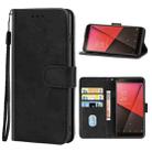 Leather Phone Case For Vodafone Smart N9(Black) - 1