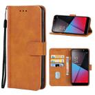 Leather Phone Case For Vodafone Smart N9 Lite(Brown) - 1