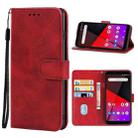 Leather Phone Case For Vodafone Smart X9(Red) - 1