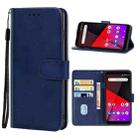 Leather Phone Case For Vodafone Smart X9(Blue) - 1