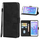 Leather Phone Case For Wiko Jerry 3(Black) - 1