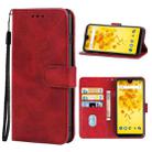 Leather Phone Case For Wiko View 2(Red) - 1