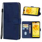 Leather Phone Case For Wiko View 2(Blue) - 1