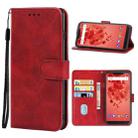 Leather Phone Case For Wiko View 2 Plus(Red) - 1