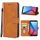 Leather Phone Case For ZTE Blade V9(Brown) - 1