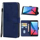 Leather Phone Case For ZTE Blade V9(Blue) - 1