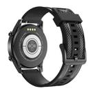 For Samsung Galaxy Watch 3 45mm / Suunto 9 Peak 22mm Carbon Fiber Silicone Watch Band(Black) - 1