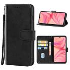 Leather Phone Case For Infinix Hot 10T / Hot 10s / Hot 10s NFC(Black) - 1