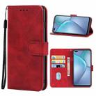 Leather Phone Case For Infinix Zero 8 X687(Red) - 1