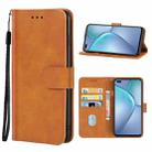 Leather Phone Case For Infinix Zero 8 X687(Brown) - 1