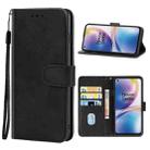 Leather Phone Case For OnePlus Nord 2 5G(Black) - 1