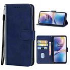 Leather Phone Case For OnePlus Nord 2 5G(Blue) - 1