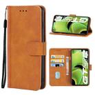 Leather Phone Case For OPPO Realme GT Neo2(Brown) - 1