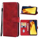 Leather Phone Case For Redmi Note 10 5G / Poco M3 Pro 5G / Redmi Note 10T 5G(Red) - 1