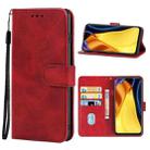 Leather Phone Case For Xiaomi Poco M3(Red) - 1