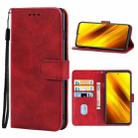 Leather Phone Case For Xiaomi Poco X3 NFC / Poco X3 / Poco X3 Pro(Red) - 1