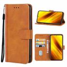 Leather Phone Case For Xiaomi Poco X3 NFC / Poco X3 / Poco X3 Pro(Brown) - 1