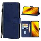 Leather Phone Case For Xiaomi Poco X3 NFC / Poco X3 / Poco X3 Pro(Blue) - 1
