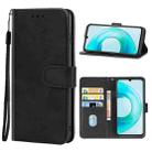 Leather Phone Case For Wiko T3(Black) - 1