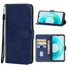 Leather Phone Case For Wiko T3(Blue) - 1