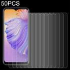 50 PCS 0.26mm 9H 2.5D Tempered Glass Film For Tecno Spark 8 - 1