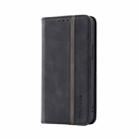 Splicing Skin Feel Magnetic Leather Phone Case For iPhone 12 / 12 Pro(Black) - 2