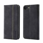 Splicing Skin Feel Magnetic Leather Phone Case For iPhone 6s Plus / 6 Plus(Black) - 1