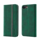 Splicing Skin Feel Magnetic Leather Phone Case For iPhone 6s Plus / 6 Plus(Green) - 1