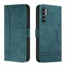 For TCL 20 Pro 5G Retro Skin Feel Horizontal Flip Soft TPU + PU Leather Phone Case(Dark Green) - 1