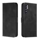 For TCL 20 Pro 5G Retro Skin Feel Horizontal Flip Soft TPU + PU Leather Phone Case(Black) - 1