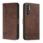 For TCL 20 Pro 5G Retro Skin Feel Horizontal Flip Soft TPU + PU Leather Phone Case(Coffee) - 1