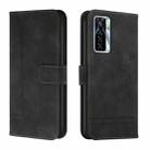 For Tecno Camon 17 Pro Retro Skin Feel Horizontal Flip Soft TPU + PU Leather Phone Case(Black) - 1