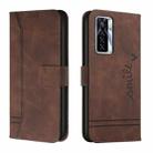 For Tecno Camon 17 Pro Retro Skin Feel Horizontal Flip Soft TPU + PU Leather Phone Case(Coffee) - 1