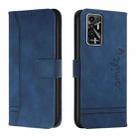 For Tecno Pova 2 Retro Skin Feel Horizontal Flip Soft TPU + PU Leather Phone Case(Blue) - 1