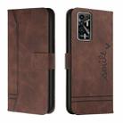 For Tecno Pova 2 Retro Skin Feel Horizontal Flip Soft TPU + PU Leather Phone Case(Coffee) - 1