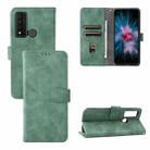 For TCL 20 XE Skin Feel Magnetic Flip Leather Phone Case(Green) - 1