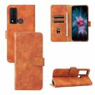 For TCL 20 XE Skin Feel Magnetic Flip Leather Phone Case(Brown) - 1