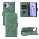 For Ulefone Note 6 Skin Feel Magnetic Flip Leather Phone Case(Green) - 1