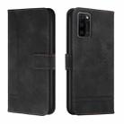 For Blackview A100 Retro Skin Feel Horizontal Flip Soft TPU + PU Leather Phone Case(Black) - 1