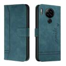 For Blackview A80 Retro Skin Feel Horizontal Flip Soft TPU + PU Leather Phone Case(Dark Green) - 1