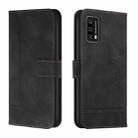 For Blackview A90 Retro Skin Feel Horizontal Flip Soft TPU + PU Leather Phone Case(Black) - 1