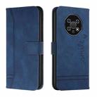 For Oukitel WP13 Retro Skin Feel Horizontal Flip Soft TPU + PU Leather Phone Case(Blue) - 1