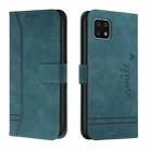For Sharp Aquos Sense 6 Retro Skin Feel Horizontal Flip Soft TPU + PU Leather Phone Case(Dark Green) - 1
