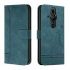 For Sony Xperia Pro-I Retro Skin Feel Horizontal Flip Soft TPU + PU Leather Phone Case(Dark Green) - 1