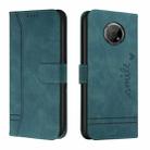 For Nokia G300 Retro Skin Feel Horizontal Flip Soft TPU + PU Leather Phone Case(Dark Green) - 1