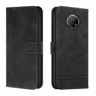 For Nokia G300 Retro Skin Feel Horizontal Flip Soft TPU + PU Leather Phone Case(Black) - 1