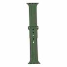 King Kong Silicone Watch Band For Apple Watch Series 8&7 41mm / SE 2&6&SE&5&4 40mm / 3&2&1 38mm(Military Green) - 1