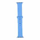 King Kong Silicone Watch Band For Apple Watch Ultra 49mm / Series 8&7 45mm / SE 2&6&SE&5&4 44mm / 3&2&1 42mm(Light Blue) - 1