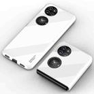 For Huawei P50 Pocket Ultra-thin Enameled Flip Phone Case(White) - 1