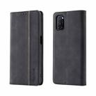 For OPPO A52 / A72 / A92 Splicing Skin Feel Magnetic Leather Phone Case(Black) - 1